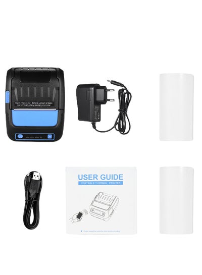 Buy Thermal Barcode Receipt Printer Black/Blue in Saudi Arabia