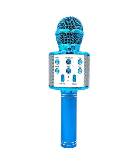 Buy Illuminated Condenser Microphone LU-VH50-17 Blue in UAE