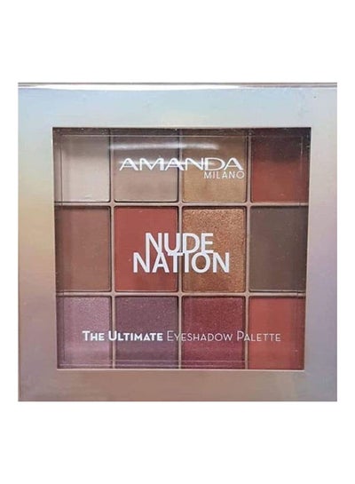 Buy Nude Nation The Ultimate Eyeshadow Palette - 12 Shades Multicolour in Egypt