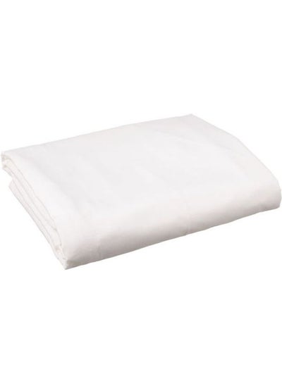 Buy Fitting Bed Sheet Cotton White 180x200cm in Egypt