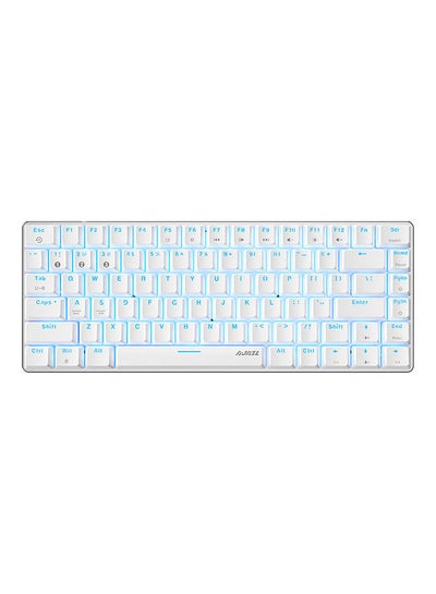 Buy 82-Key Wired Dual Mode Mechanical Keyboard White in UAE