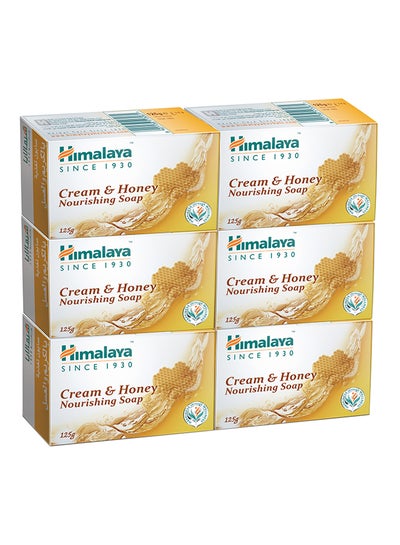 Buy Pack Of 6 Cream And Honey Nourishing Soaps 125grams in Saudi Arabia