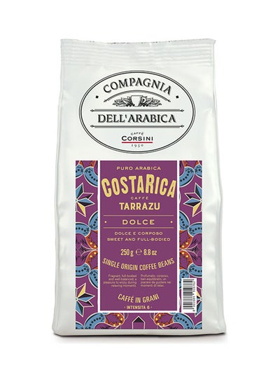 اشتري حبوب القهوة العربية النقية كوستاريكا تاررازو من أصل كامل تماما 250جم في الامارات