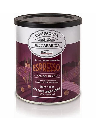 Italian Classic Espresso Fine Blend Ground Coffee Tin 250grams price in ...