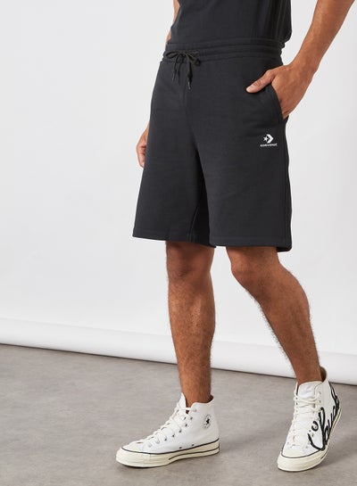 Buy Embroidered Star Chevron Shorts Black in Egypt