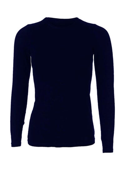 Buy Under Shirt - Body Long Sleeve - Round Neck Top Navy in Egypt