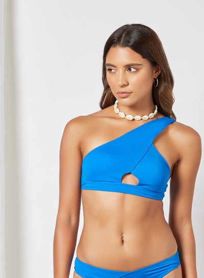 Buy Cut-Out Detail Bikini Top Royal Blue in UAE