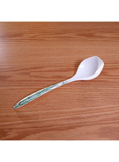 Buy Premium Quality Melamine Serverware Serving Spoon 30Cm White 29.5x5x7cm in UAE