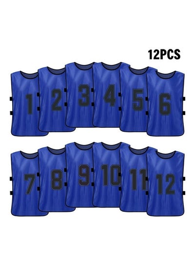 Buy 12-Piece Quick-Drying Football Vest Jersey Set in Saudi Arabia