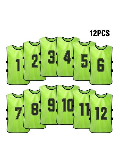 Buy 12-Piece Quick-Drying Football Vest Jersey Set in Saudi Arabia