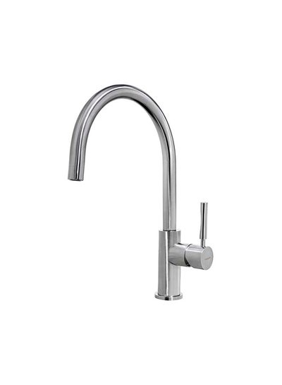 Buy Inx 915 Stainless Steel Kitchen Tap Mixer With High Swivel Spout Silver in UAE
