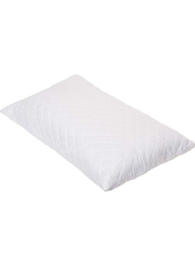 Buy Quiltted Cloudy Pillow Cotton White 45x65cm in UAE