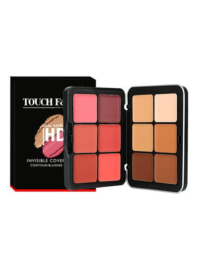 Buy Dual Effect  Invisible Cover Cream Contour/Blusher Palette Multicolour in UAE