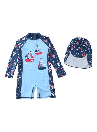 Buy Boys Swimming Suit Set 90cm in Saudi Arabia