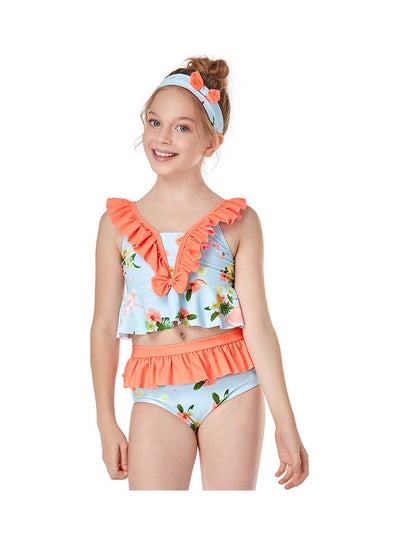 Buy Girls Swimming Suit Set 140cm in UAE