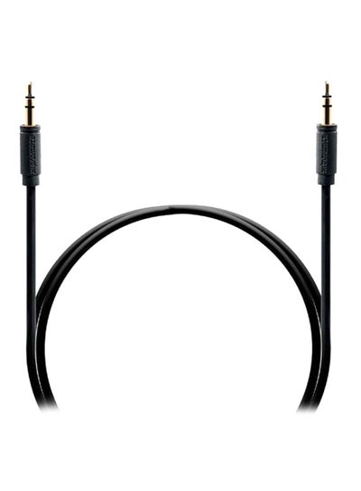 Buy Premium flexShield AUX Stereo Audio Cable Black in Saudi Arabia