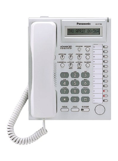 Buy KX-T7730 Corded Single Line Telephone White/Grey in Egypt