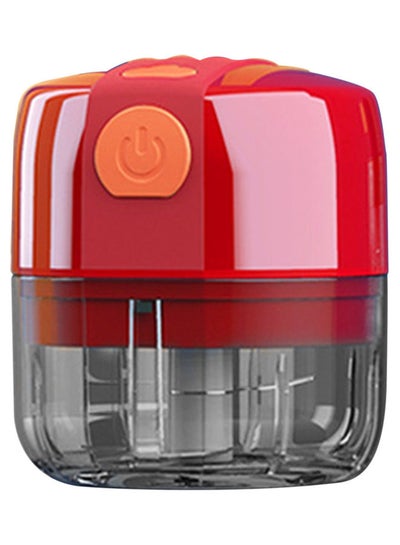 Buy Mini Electric Garlic Chopper Red in UAE