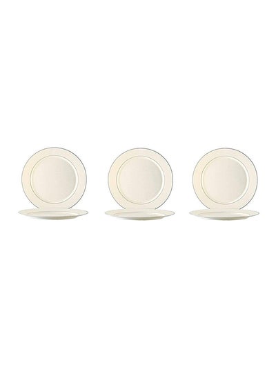 Buy 6-Piece Value Pack Reception Dinner Plate Beige 9inch in UAE