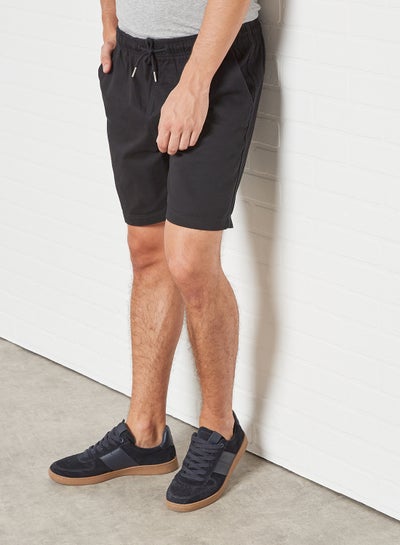 Buy Cotton Twill Shorts Black in UAE