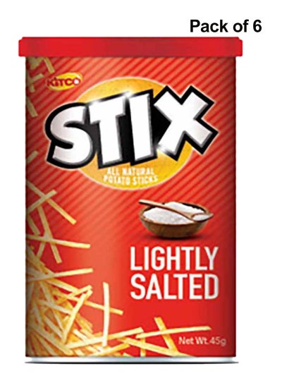 Potato Stix Lightly Salted 45g Pack of 6 price in UAE, Noon UAE