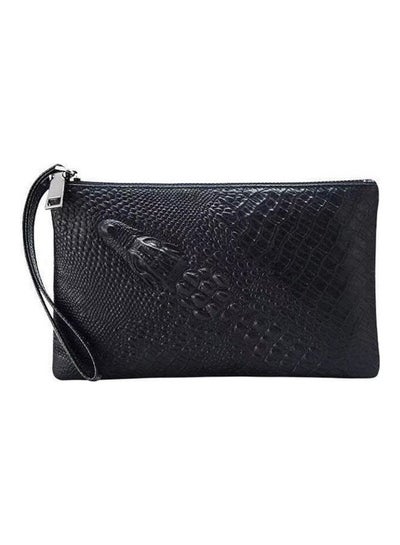 Buy Fashion Genuine Leather Purse Black in Saudi Arabia