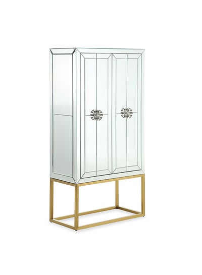 White and deals gold bar cabinet