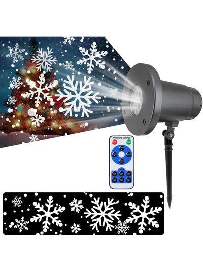 Buy Snowflake Outdoor Projection Light With Remote Controller Multicolour in Saudi Arabia