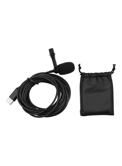 Buy Lavalier Microphone With Foam Windshield Black in Saudi Arabia