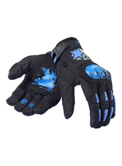 Buy 2-Piece Motorcycle Riding Gloves in Saudi Arabia