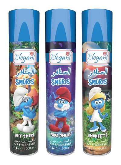 اشتري Smurfs Assorted Air Freshener 300ml Pack of 3 في الامارات