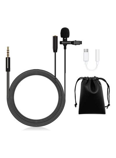 Buy Lavalier Microphone Set Black in Saudi Arabia