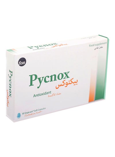 Buy Pycnox Antioxidant Food Supplement - 30 Vegicaps in Saudi Arabia