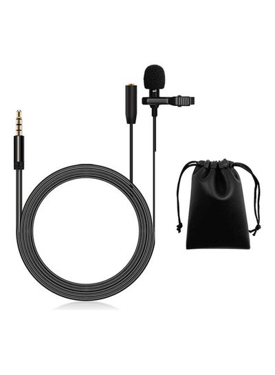 Buy Lavalier Microphone With Bag Black in Saudi Arabia