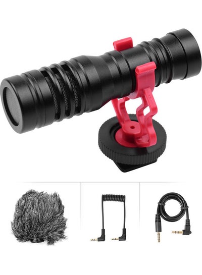 Buy Universal Cardioid-Directional Condenser Microphone Set Black/Grey/Red in Saudi Arabia