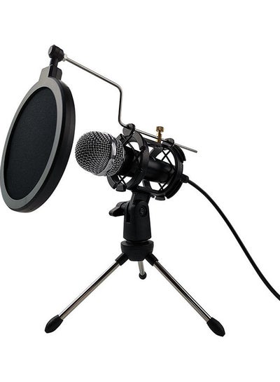 Buy Condenser Microphone Set Black in Saudi Arabia