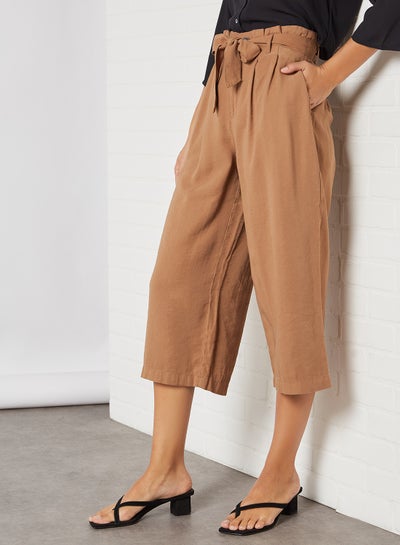 Buy High-Waist Culottes Toasted Coconut in UAE
