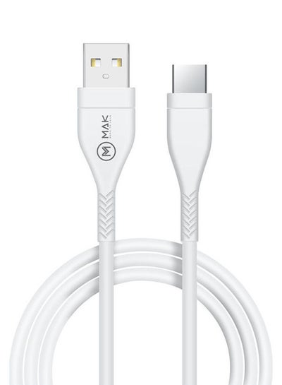 Buy Type-C To USB Charging And Data Cable White in Saudi Arabia