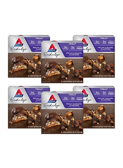 Buy Endulge Treat Pecan Caramel Clusters 14grams Pack of 6 in UAE