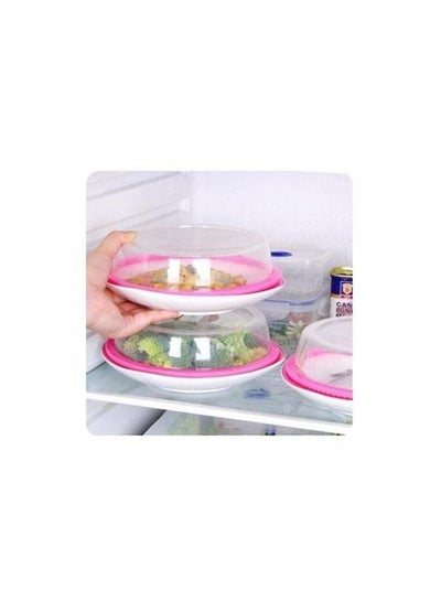اشتري 3Pcs Splatter Guard Food Flat Cover -  - Transparent شفاف في مصر