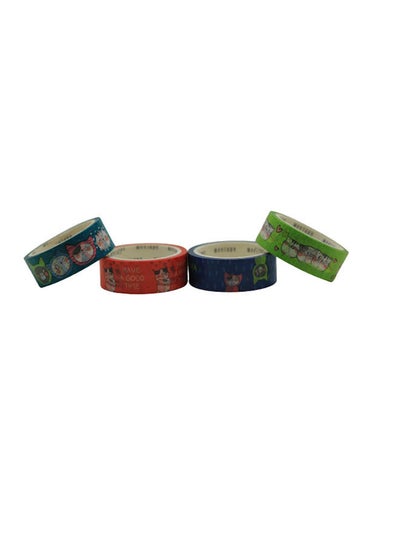 Buy Adhesive Tape Colorful Cats (Washi Tape) - 15Mm X 5M -No:Ajd957M7 Multicolour in Egypt