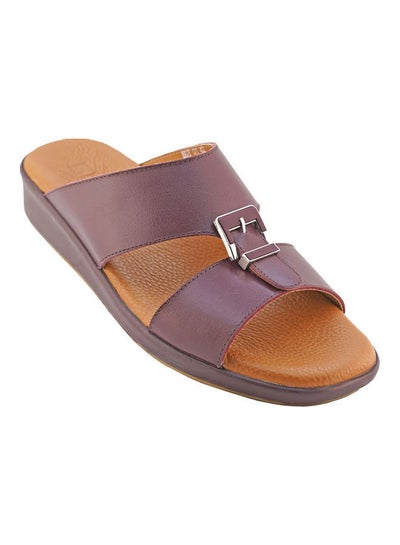 Buy Comfortable Buckle Style Arabic Sandals Red in UAE