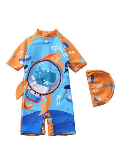 Buy Kids Swimsuit Costume Set 90cm in UAE