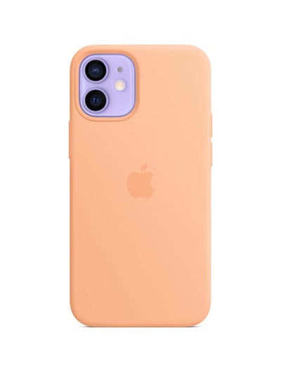 Buy iPhone 12 mini Silicone Case with MagSafe Cantaloupe in UAE