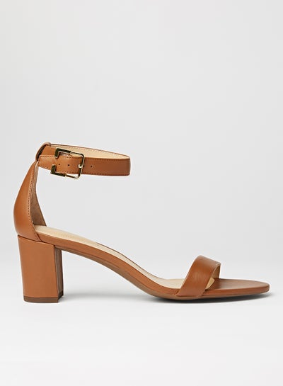 اشتري Waverli Leather Sandals Deep Saddle Tan في مصر