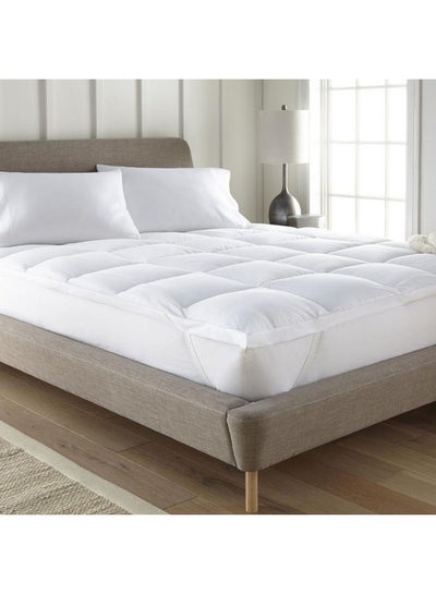 Buy Mattress Topper Microfiber White in UAE