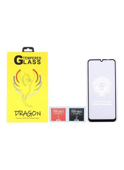 Buy Anti Fingerprint 5D Tempered Glass Screen Protector for Huawei Y8S Black-Clear in Egypt
