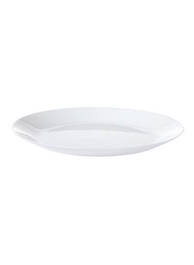 Buy French Tempered Glass Plates Set Of 6 White 25cm in Egypt