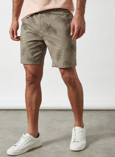 Buy All Over Print Shorts Grey in Egypt