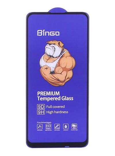 Buy Bingo Tempered Glass Screen Protector with Black Edges for Huawei Honor 9C Mobile Phone Clear in Egypt